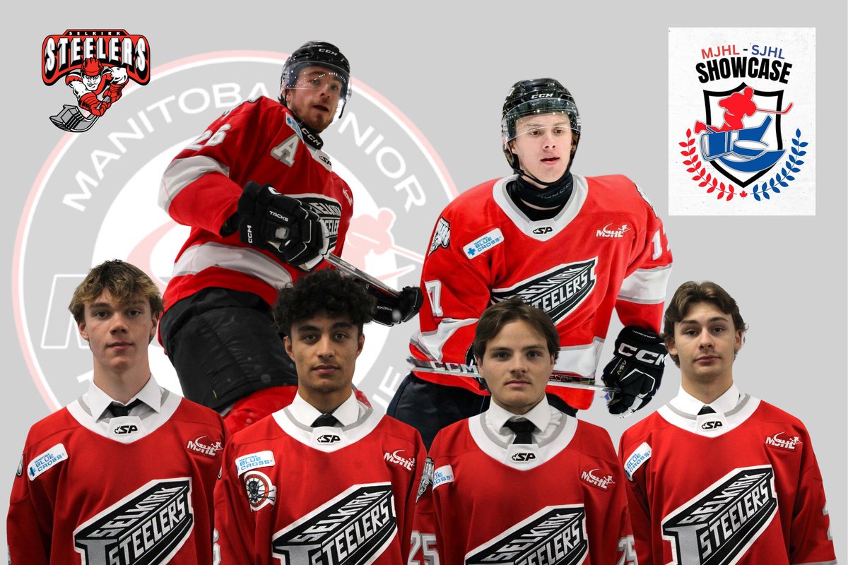 The Selkirk Steelers are happy to announce that 6 of our players will be headed to the MJHL-SJHL Showcase on January 28-29th at the Seven Oaks Sportsplex in Winnipeg.