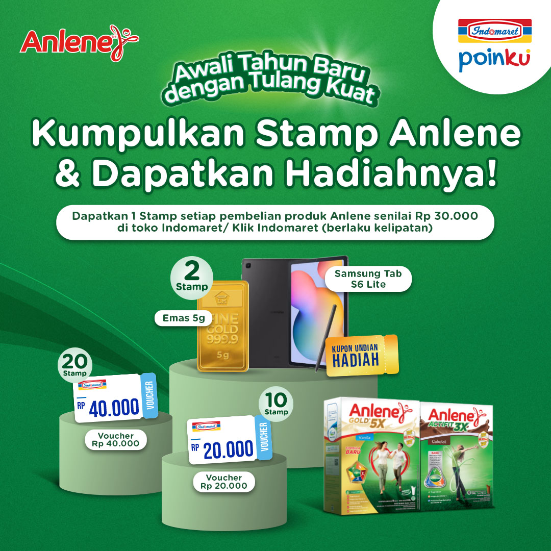 Indomaret's tweet photo. Mau menangin Emas 5G atau Samsung Tab? 🎁 Yuk kumpulkan Stamp Anlene sebanyak mungkin dan tukarkan dengan berbagai pilihan hadiah menarik! 🎉
Info selengkapnya cek aplikasi Indomaret Poinku.
Periode: 16 Januari - 15 April 2025
----
#IndomaretPoinku #Indomaret #Anlene https://t.co/phemfYyP7C