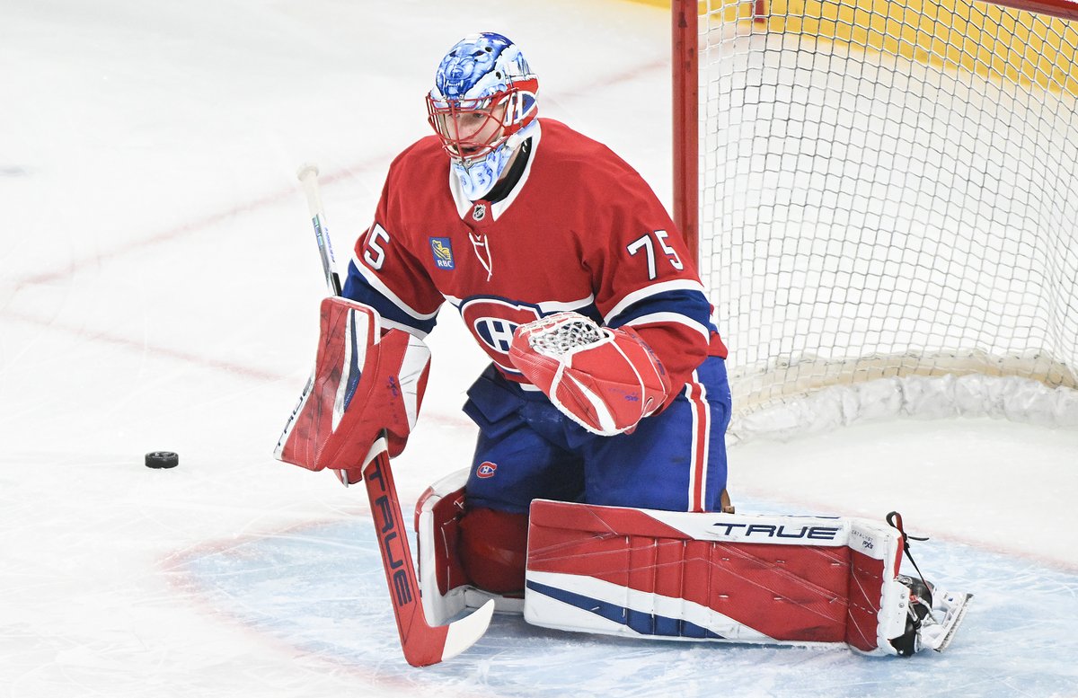Jakub Dobes sets Canadiens record for the fewest goals  against through first 4 career NHL starts (4 GA)

#GoHabsGo