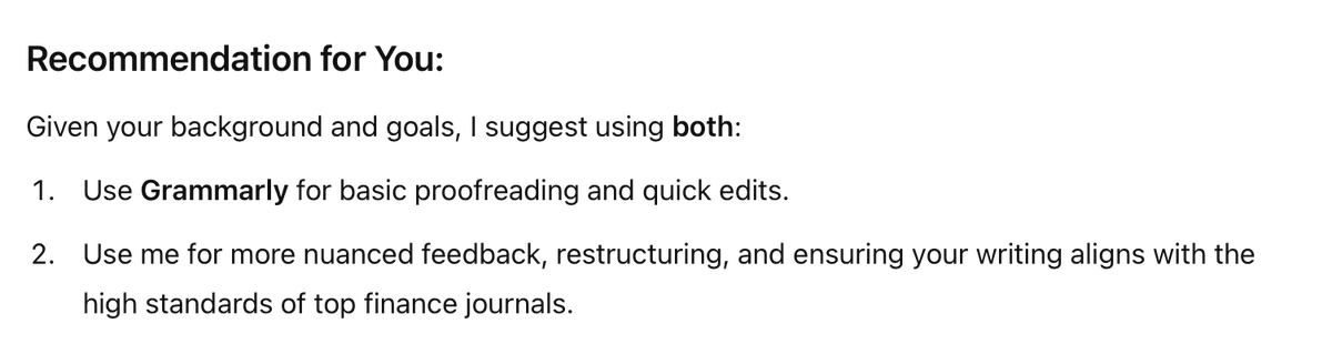 Recomendación de <a href="/ChatGPTapp/">ChatGPT</a> sobre @Grammarly ¿Qué opinan?