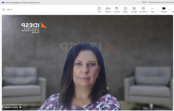 AndreaThomeGRCI's tweet image. Iniciando mais uma disciplina como professora do IDESP, sobre Riscos Estratégicos e Riscos Operacionais.
#idesp #daryus #gestaoderiscos #riscosestrategicos #riscosoperacionais #aula #posgraduacao