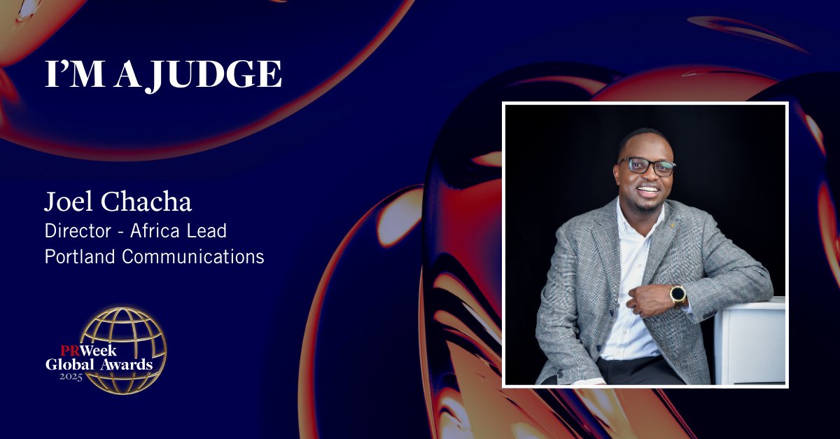 JC_Wambura's tweet photo. Honoured to be judging the PRWeek Global Awards for the third time!

It’s always inspiring to see campaigns from around the world that highlight the creativity, strategy, and bold thinking pushing PR into exciting new territory.

#PRWeekGlobal https://t.co/UI9NWfODTc