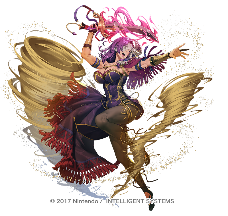 「ファイアーエムブレム ヒーローズにて『砂漠に咲く剣舞 マリス』を描かせていただき」|チーコのイラスト