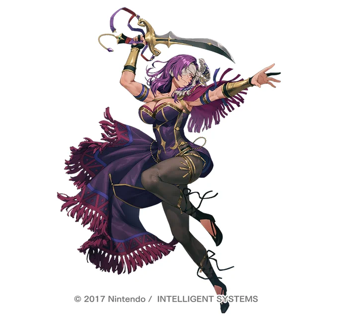 ファイアーエムブレム ヒーローズにて『砂漠に咲く剣舞 マリス』を描かせていただきました!!本日からのイベントで登場しますので、よろしくお願いいたします!!#FEヒーローズ 