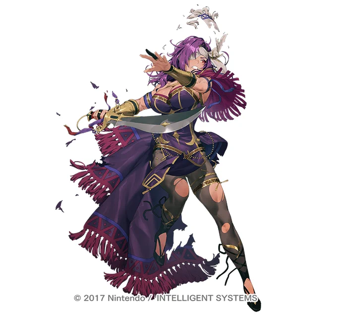 ファイアーエムブレム ヒーローズにて『砂漠に咲く剣舞 マリス』を描かせていただきました!!本日からのイベントで登場しますので、よろしくお願いいたします!!#FEヒーローズ 