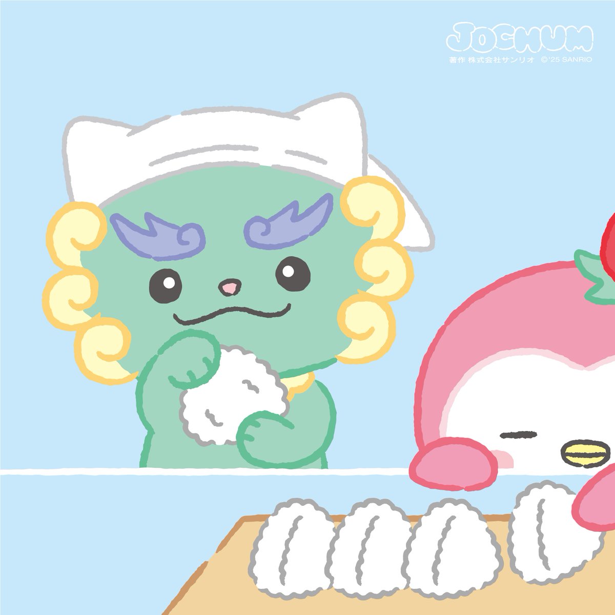 jo1xsanrio's tweet photo. ☕「まめちぃはおかか、RURUはツナマヨ…っと」
#おむすびの日

#JOCHUM #CHUMILY 
 #ヤヌカミ #ぽぽ #やぬぽぽ https://t.co/1bBT9raJ6r