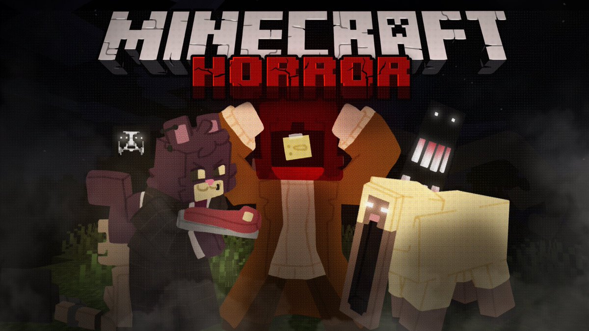 _Vraagteken_'s tweet image. Recently a good friend and I have been streaming Minecraft on twitch, so I decided to finally come up with a thumbnail.

The series up until has been extremely chaotic yet fun, so come join us on our next stream at twitch.tv/Vraagtekenstud…
#minecraftstream #horror #vtuber #art