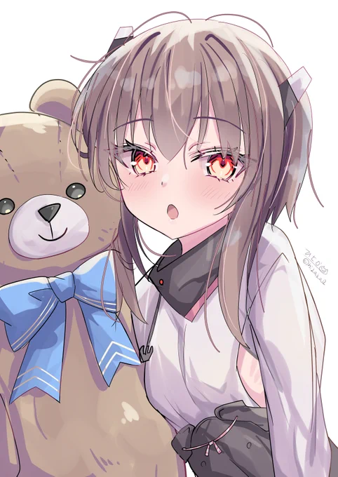ティディベアと大鳳ちゃん#艦これ版深夜の真剣お絵描き60分一本勝負#艦これ版真剣お絵描き60分一本勝負_20250116 