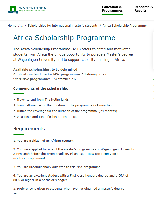 Move to the Netherlands for FREE for Masters students in Fall  2025.  
Deadline 1 February. 
Family OK!
Here’s everything you need to know
🧵