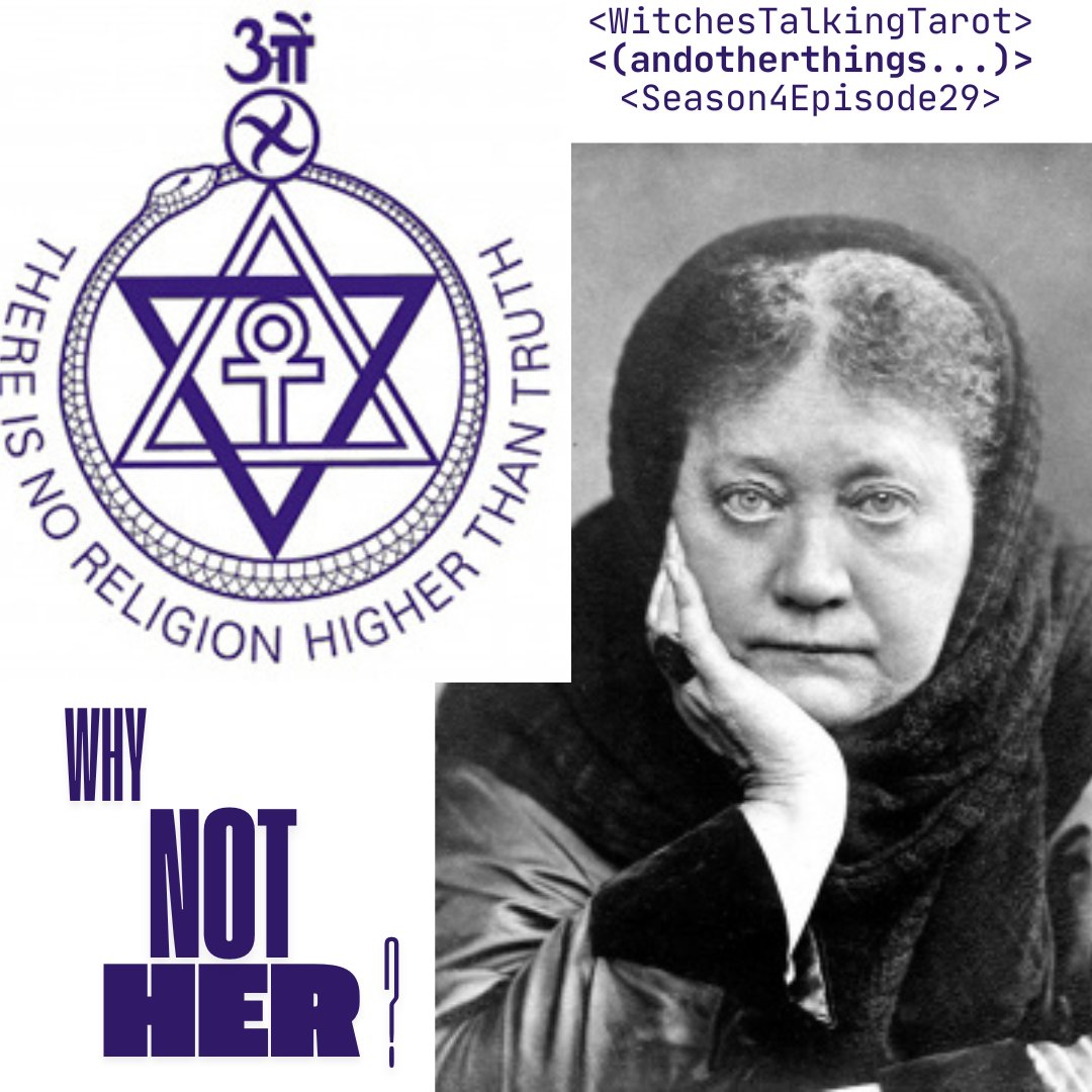 In the 1800s Helena Petrovna Blavatsky lived an extraordinary life including founding the Theosophical Society so come sit a spell while your favorite witches talk a little bit about it

Promo from @curious_cat_podcast 
#esoteric #theosophy #helenapetrovnablavatsky #witchypodcast
