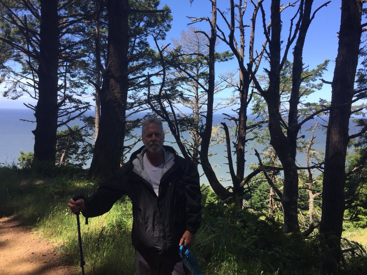 Randi Fedi on the “Lost Coast Trail”.