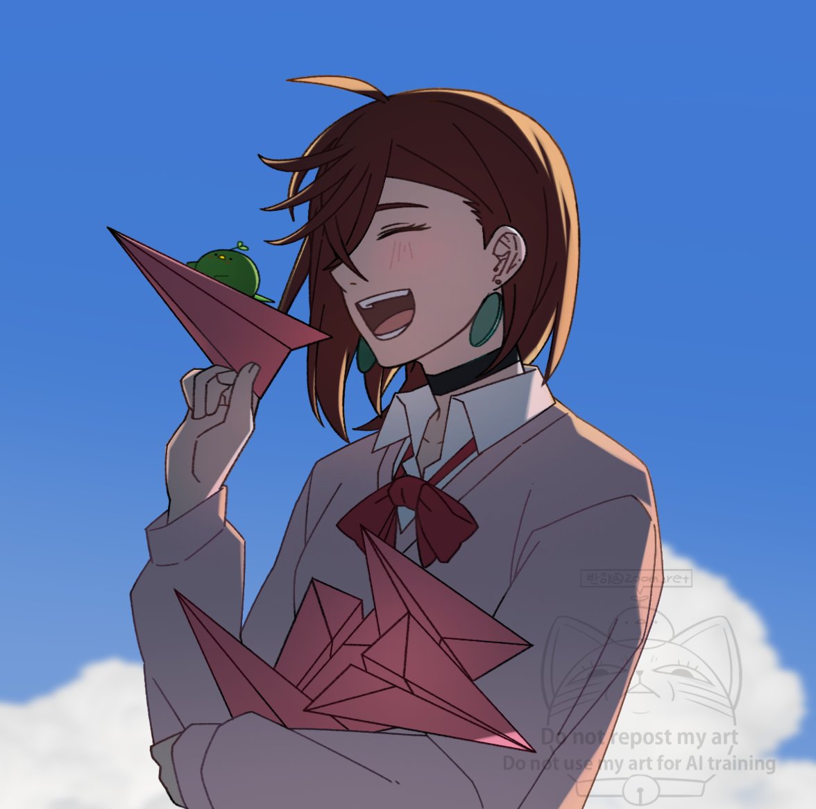 버터님(@ wolf6481)이랑 커플 헤더 작업함!!! 에헤헤~🥰💕