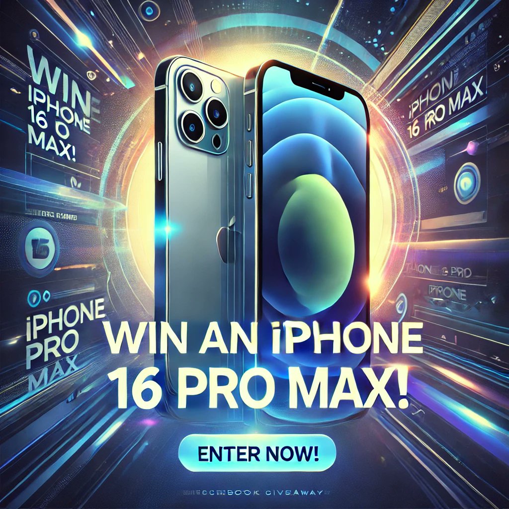 HealthWealthGee's tweet photo. 🚨 Limited-Time Giveaway!
Win the iPhone 16 Pro Max for FREE! 🎊

Tap here to enter: https://t.co/8g8KzpZlAx

#ContestAlert #FreePhone #iPhone16 https://t.co/oOHDGTjk3W