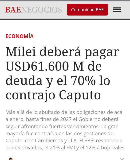 lolariemucho's tweet photo. Qué parte de
"Luis Toto Caputo es un maldito endeudador",
no entendimos?
Hasta cuando vamos a pagar sus #cagadas?
#OlaDeCortes https://t.co/vPiB0ODeQI