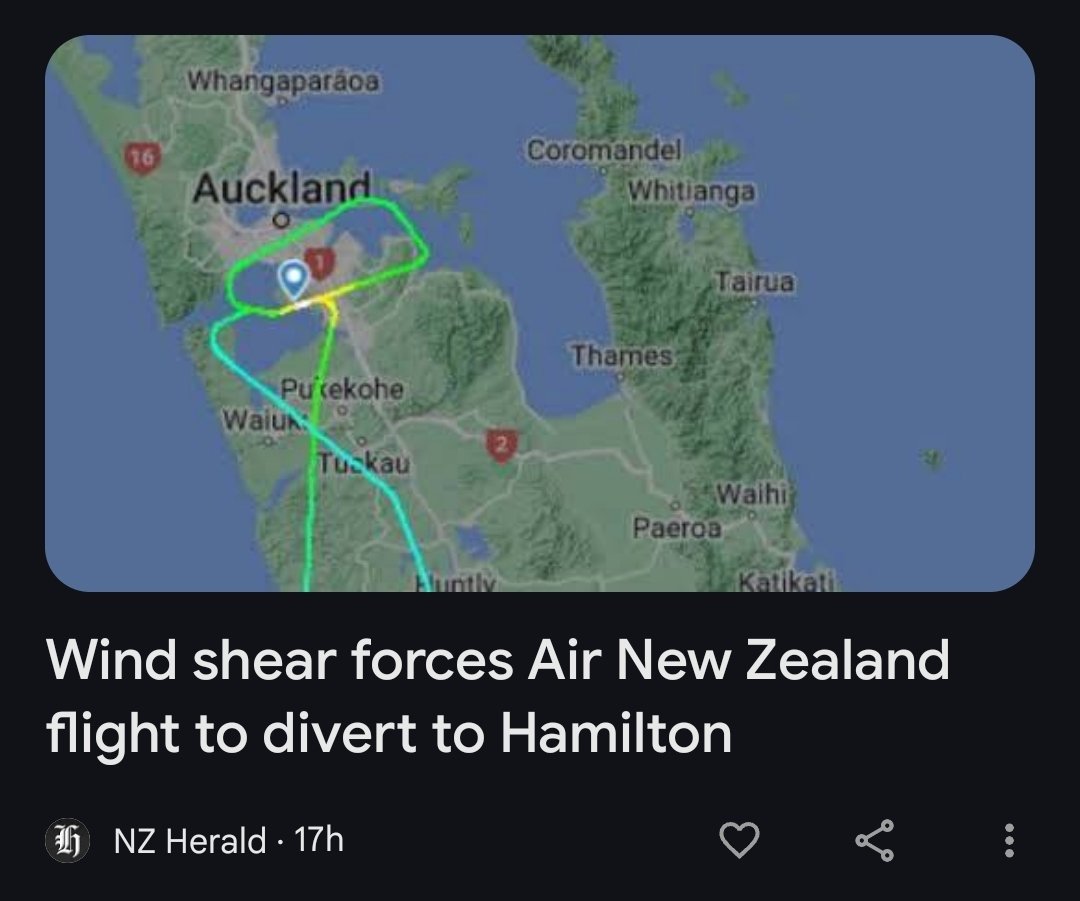 Jason Dawson (@webtaniwha) on Twitter photo Wouldn't that be nice for <a href="/HamiltonWaikato/">Waikato NZ</a> if there was a scheduled jet service to <a href="/AKL_Airport/">Auckland Airport</a> with <a href="/FlyAirNZ/">Air New Zealand</a> 🤣
#DreamsAreFree #MightyWaikato Wouldn't that be nice for <a href="/HamiltonWaikato/">Waikato NZ</a> if there was a scheduled jet service to <a href="/AKL_Airport/">Auckland Airport</a> with <a href="/FlyAirNZ/">Air New Zealand</a> 🤣
#DreamsAreFree #MightyWaikato