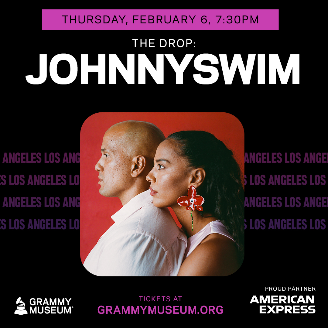 Get a closer look into the artistry behind <a href="/JOHNNYSWIM/">JOHNNYSWIM</a> at the #GRAMMYMuseum. 🎶

On Feb. 6, the duo will talk about their upcoming new album 'When The War Is Over' and perform.

General admission tickets now available: grm.my/3CbHGjx
