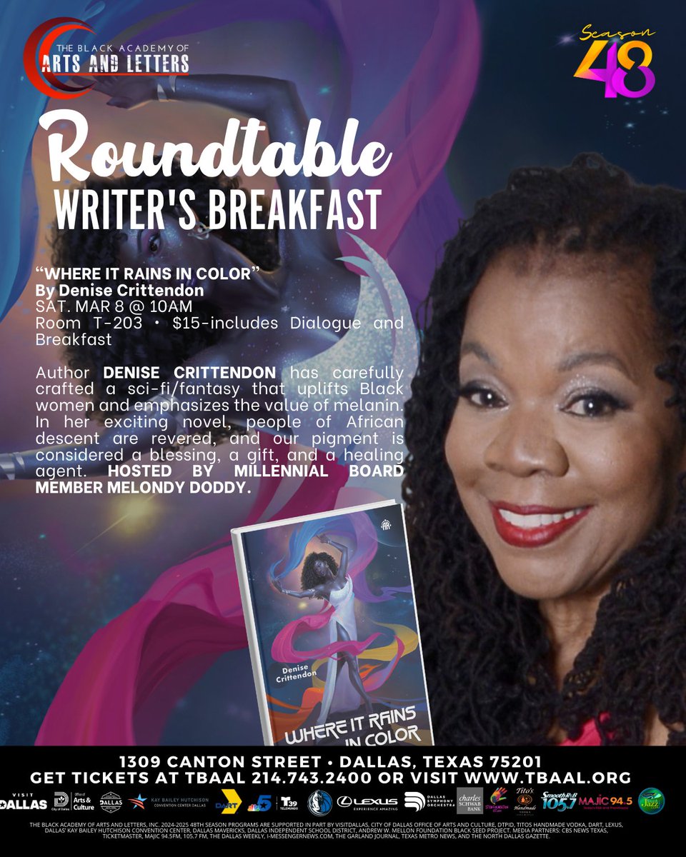TBAAL's tweet image. Grab your 🎟️ for Roundtable Writer's Breakfast! 

SAVE 💵 on your next 🎟️ purchase by becoming a TBAAL Member!

📲214.743.2441 | 📧 membership@tbaal.org 

#dallas #thingstodoindallas #dallasnightlife #concert #blues #jazz