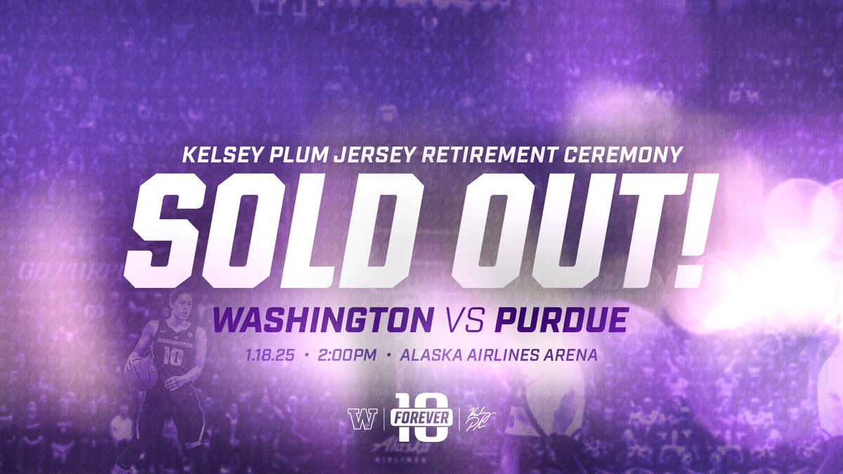 UW_WBB's tweet photo. Saturday's game against Purdue is SOLD OUT!

Fans looking to attend the game are encouraged to purchase tickets through SeatGeek, the official ticket marketplace of Washington Athletics: https://t.co/1kb57EUUvS

#Becoming x #KP10 https://t.co/m2usOytAuD