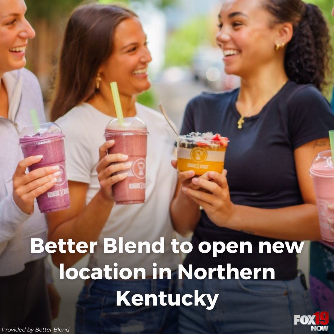 FOX19's tweet photo. Covington will soon get its very first Better Blend, a popular local smoothie brand that has grown tremendously across the Tri-State. >> https://t.co/jq0I7kBB7s https://t.co/jtmJSYkXGj