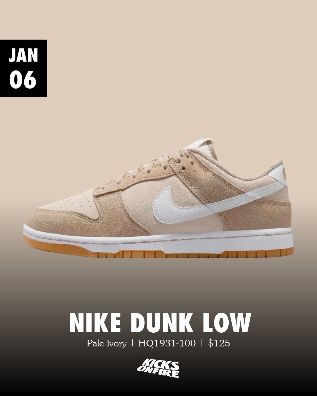 ☆Nike☆ Dunk Low Retro SE M Pale Ivory Light Orewood Brown Nike Dunk Low Retro SE 