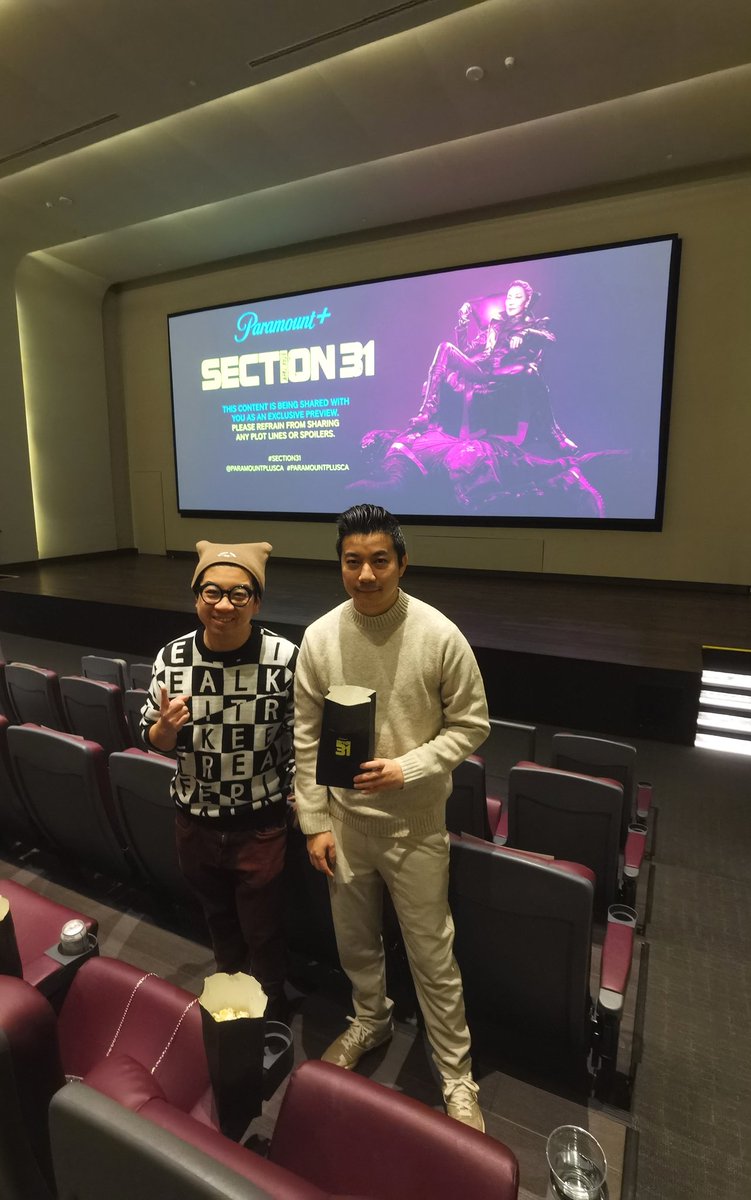 MoVernie's tweet photo. #MoBros time travelled to the Exclusive Screening of #StarTrek: Section 31.
Starring Oscar winner #MichelleYeoh, this movie takes you to #Section31, where not many have gone before.
Mark your calendars as transmission beams on January 24 on @ParamountPlusCA.
#ParamountPlusCA https://t.co/xQyRv6QYkJ