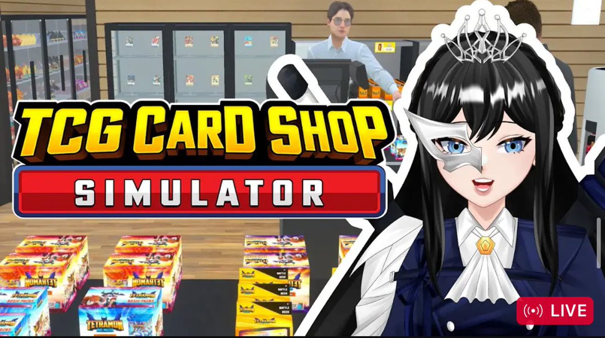 MillenniumVT's tweet photo. 🔴🔴🔴LIVE GACHA in TCG CARD SHOP SIM.. one more pack!
#tcgcardshopsim #steam #vtuberen
👉https://t.co/Aduv3W3jvD https://t.co/AKdoNb2G8B