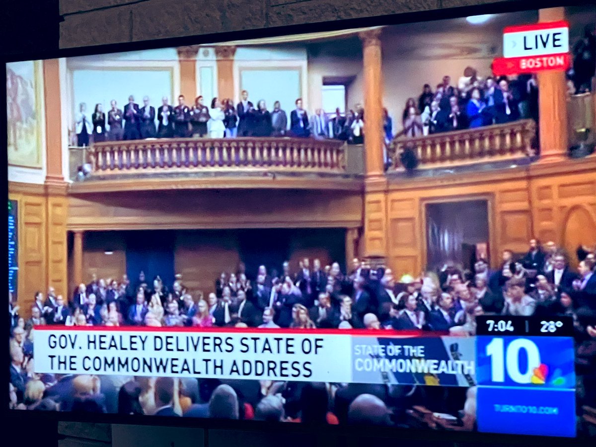 Thank you <a href="/MassGovernor/">Governor Maura Healey</a> <a href="/maura_healey/">Maura Healey</a> for your inspiring State of the Commonwealth address tonight! We agree “Democracy makes the economy stronger!” <a href="/MACouncilEconEd/">Massachusetts Council</a>