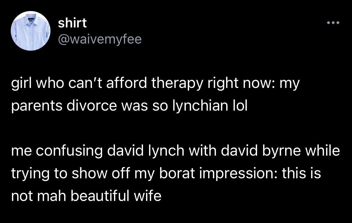 david lynch tweet media