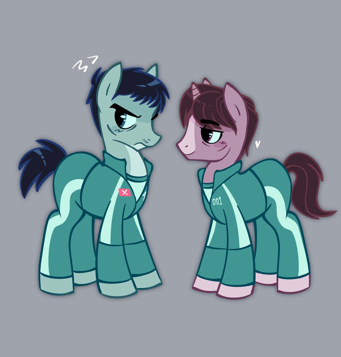 klauzoo's tweet image. Guys hear me out on my awesome au
#thagyu #SquidGame2 #MLP