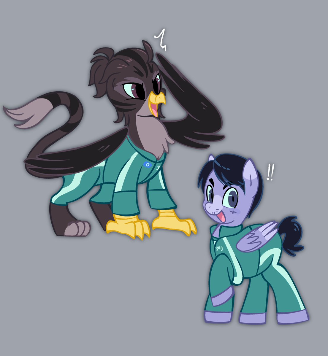 klauzoo's tweet image. Guys hear me out on my awesome au
#thagyu #SquidGame2 #MLP