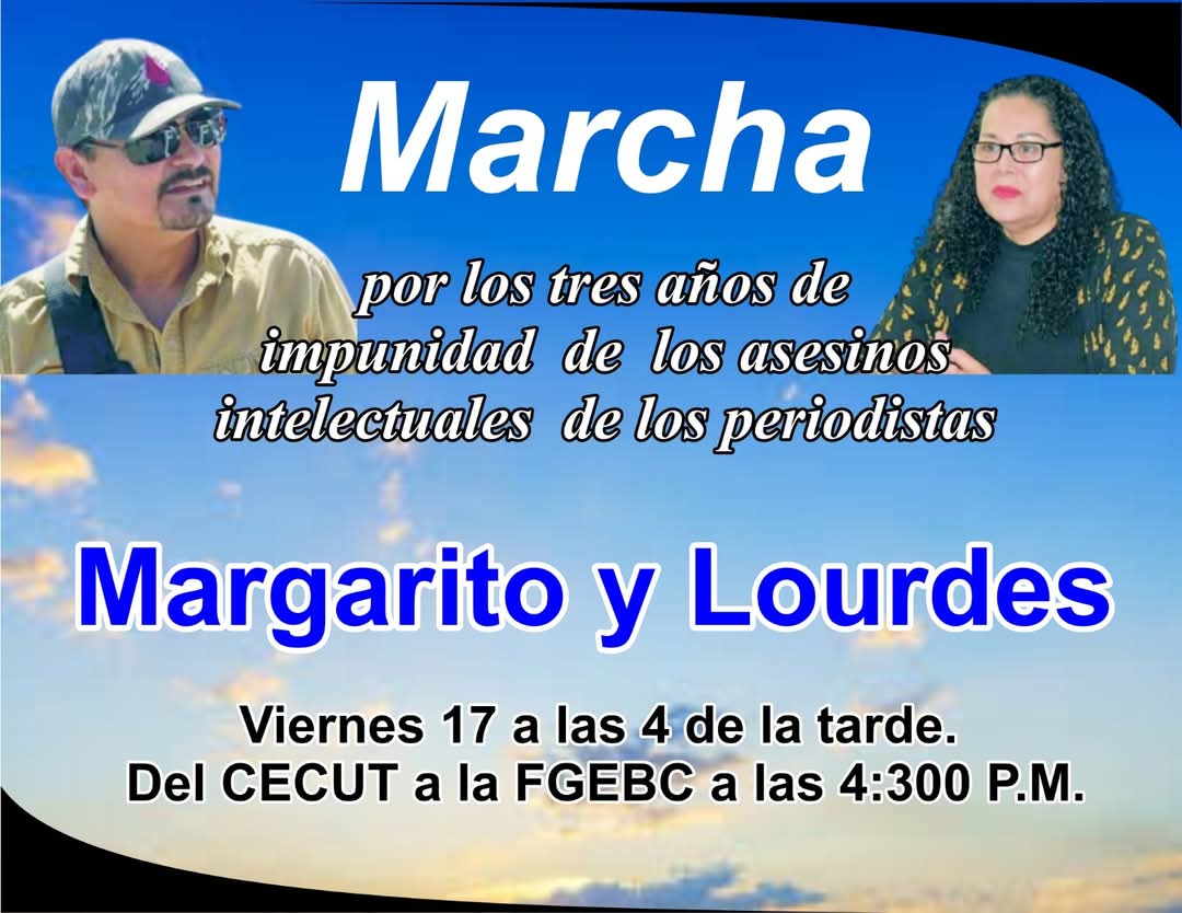 Mañana viernes le recordaremos a las autoridades que sus respuestas no nos satisfacen y que se vamos a seguir exigiendo justicia en cada oportunidad hasta que se inicien los procesos en contra de los que pagaron para que fueran asesinados. 
#17y23deeneronoseolvidan