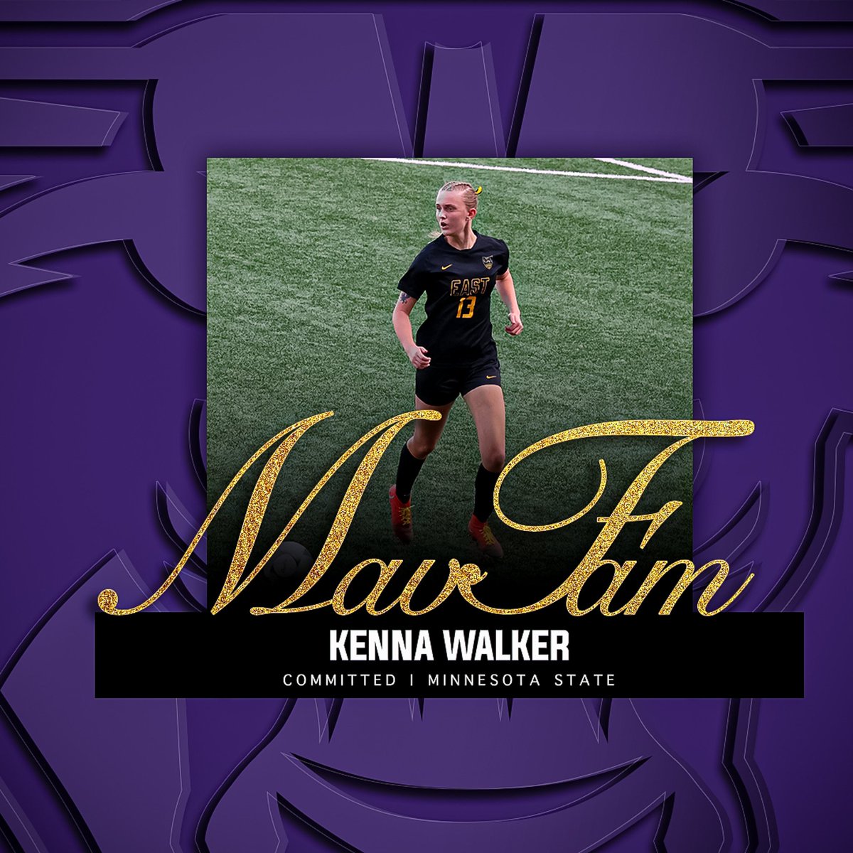 kenna_walker13's tweet photo. I am thrilled to announce my verbal commitment to continue both my academic and athletic career at Minnesota State University Mankato! A huge thank you to my family, friends, teammates, and coaches for all of their support! @MinnStSoccer #gomavs https://t.co/R2408aDPDv