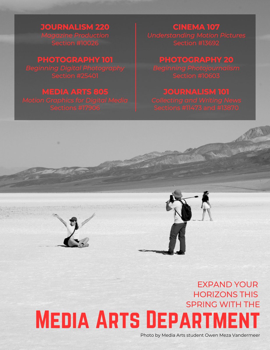 We're almost ready to kick off another semester. Sign up for your spring classes today!