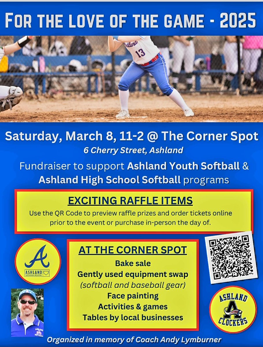 Upcoming Fundraiser for AYSB &amp;AHS Softball- March 8th Sat 11am to 2Pm The Corner Spot
Spread the word
