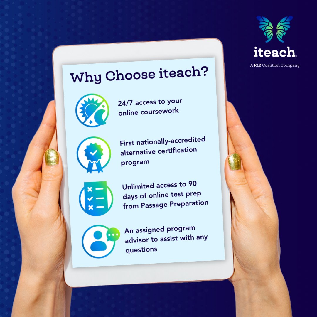 Why choose iteach? We’ve got everything future teachers need! 🍎 Join thousands who’ve already made the leap into teaching with iteach today!

iteach.net/apply