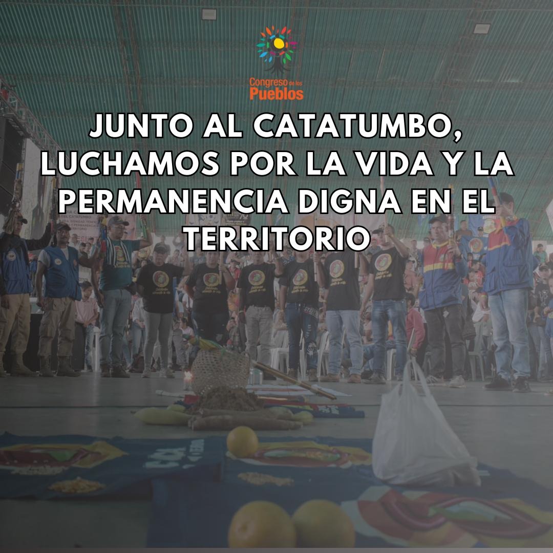 Congreso de los Pueblos (@cpueblos_col) on Twitter photo Ante la crítica situación que hoy vive el #Catatumbo, desde el <a href="/CPueblos_Col/">Congreso de los Pueblos</a> hacemos llegar nuestra solidaridad a las organizaciones, movimientos sociales y población en general del nororiente colombiano.
Abogamos por el respeto a la vida, especialmente de las comunidades y de Ante la crítica situación que hoy vive el #Catatumbo, desde el <a href="/CPueblos_Col/">Congreso de los Pueblos</a> hacemos llegar nuestra solidaridad a las organizaciones, movimientos sociales y población en general del nororiente colombiano.
Abogamos por el respeto a la vida, especialmente de las comunidades y de