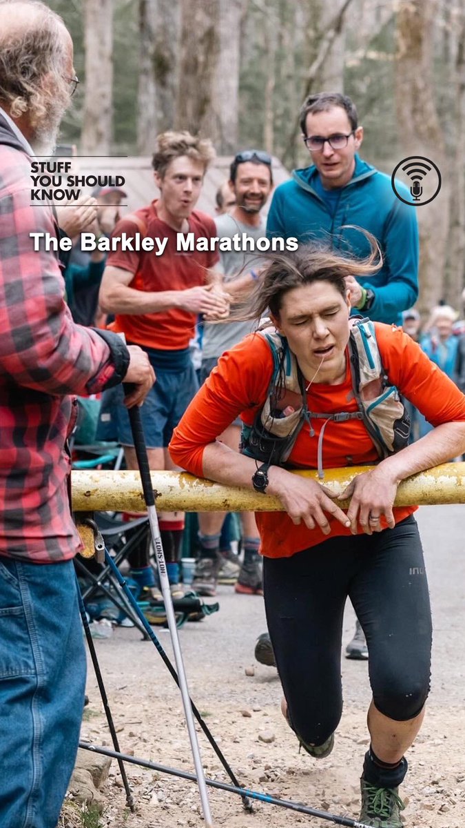 Every Spring in northeastern Tennessee, roughly 40 people compete in a marathon they are very unlikely to finish. This is the Barkley Marathons. 

omny.fm/shows/stuff-yo…