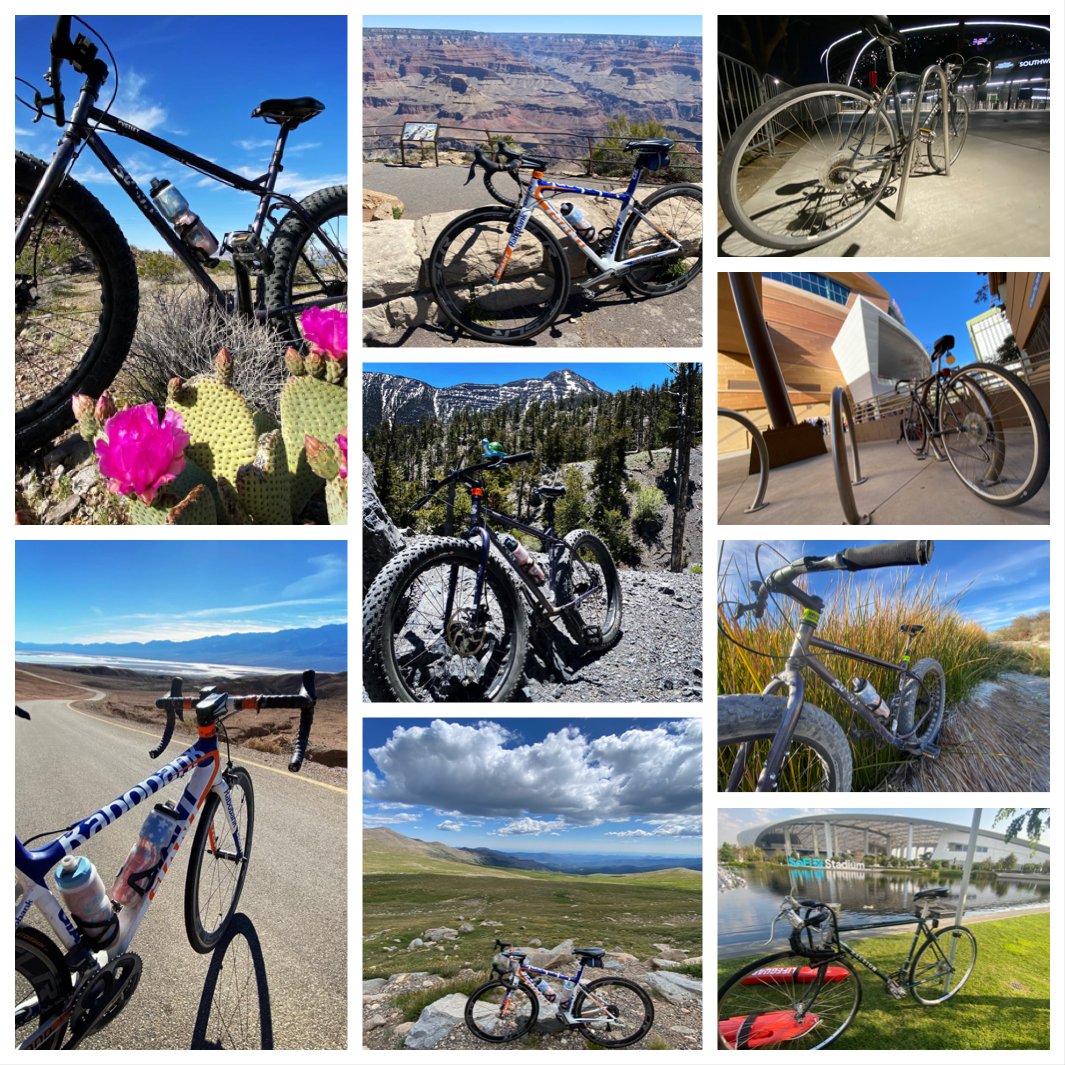 A bicycle takes you everywhere.
<a href="/BicyclingMag/">Bicycling Magazine</a> <a href="/NevadaBicycle/">Southern Nevada Bicycle Coalition</a> <a href="/BikeLeague/">League of American Bicyclists</a>