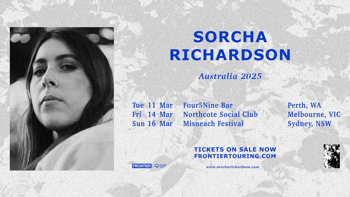 Frontier Touring (@frontiertouring) on Twitter photo ON SALE NOW 🌱 Get your tickets for <a href="/SorchaRichardsn/">Sorcha Richardson</a>'s debut Australian shows → 🎫 frontiertouring.com/sorcharichards… ON SALE NOW 🌱 Get your tickets for <a href="/SorchaRichardsn/">Sorcha Richardson</a>'s debut Australian shows → 🎫 frontiertouring.com/sorcharichards…