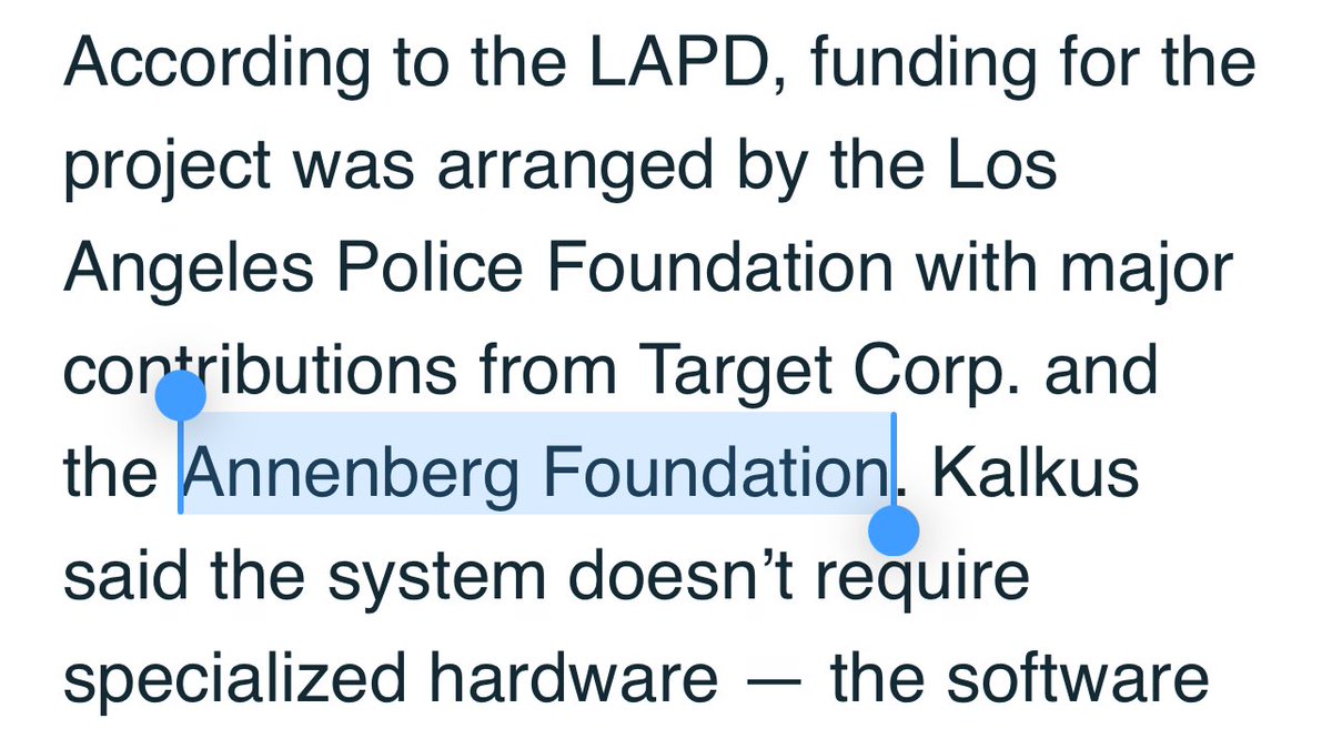 PplsCityCouncil's tweet image. The money raised from this “benefit concert” will be distributed by the Annenberg Foundation, one of the biggest &amp;amp; longtime donors to LAPD

Wallis Annenberg, the foundation’s Pres, also sits on the LAPD foundation board. Another AF advisor is also on the 2028 Olympic committee.