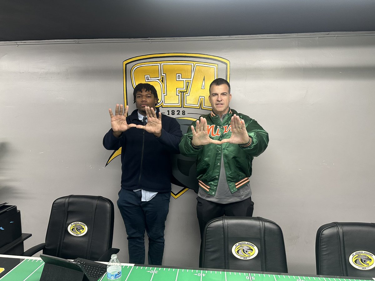 🙌 <a href="/coach_cristobal/">Mario Cristobal</a> #GoCanes