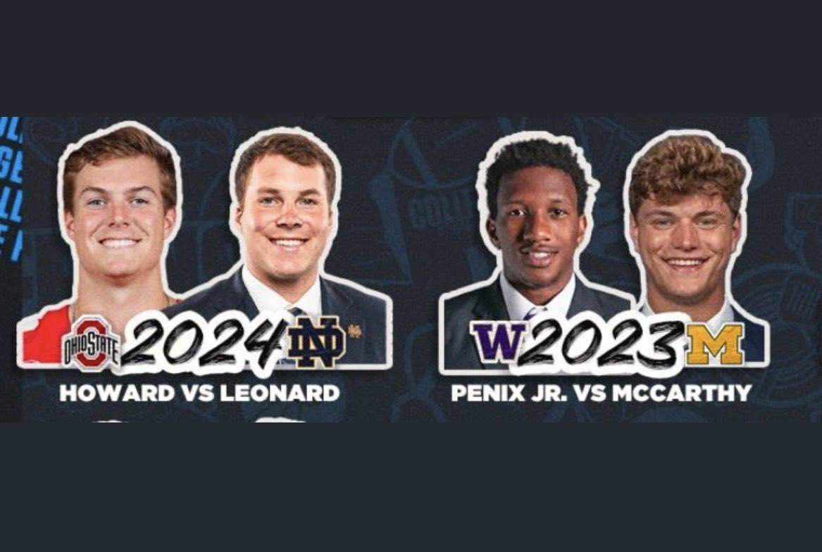 From having two 1st round draft pick QBs in the National Championship to two undrafted free agents… what an absolute downgrade