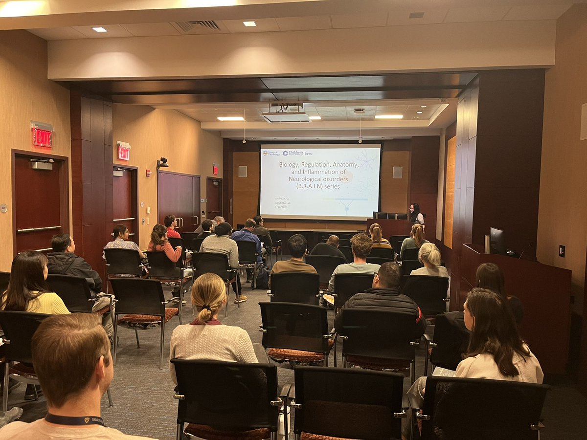 Taylor J. Abel (@taylorabelmd) on Twitter photo A packed house for our first <a href="/ChildrensPgh/">UPMC Children's Hospital of Pittsburgh</a> Division of Neurosurgery Research Seminar! Great talk by Andrea Cruz on microglia and diffuse midline glioma! <a href="/DrRFriedlander/">Robert Friedlander</a> <a href="/PittNeurosurg/">Pitt Neurosurgery</a> <a href="/TheASPN/">ASPN American Society of Pediatric Neurosurgeons</a> <a href="/PedsSection/">AANS/CNS Peds Section</a> A packed house for our first <a href="/ChildrensPgh/">UPMC Children's Hospital of Pittsburgh</a> Division of Neurosurgery Research Seminar! Great talk by Andrea Cruz on microglia and diffuse midline glioma! <a href="/DrRFriedlander/">Robert Friedlander</a> <a href="/PittNeurosurg/">Pitt Neurosurgery</a> <a href="/TheASPN/">ASPN American Society of Pediatric Neurosurgeons</a> <a href="/PedsSection/">AANS/CNS Peds Section</a>