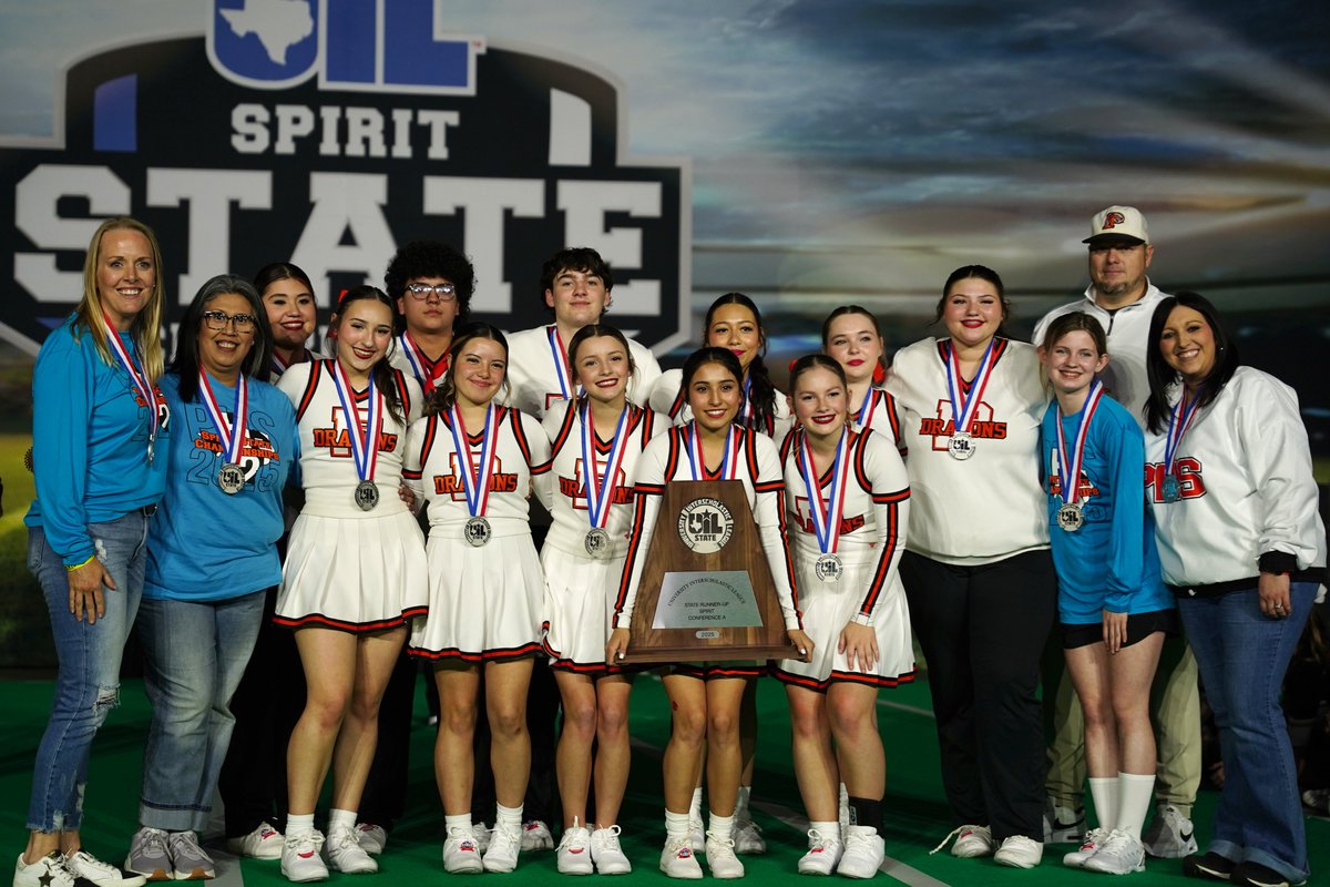 uiltexas's tweet photo. Vernon Northside makes it Back-2-Back titles, capturing the #UILState Spirit Conference 1A Championship.

🥇 Vernon Northside
🥈 Paducah
🥉 Munday

Full Results: https://t.co/bNOBvc39wf