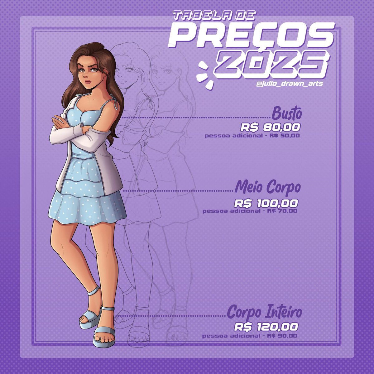 julio_draw_arts's tweet photo. 🚨Tabela Atualizada 2025🚨

#commissionsopen #Commission #commission2025 https://t.co/ov4dLeiGyM
