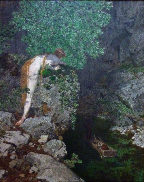 aDose_of_Art's tweet photo. Forest Nymph by Alexander Rothaug (Austrian: 1870-1946).