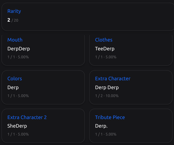milesmuso's tweet photo. Check it out! My #Giveaway win from @DoodledLlama is his superb #AlienVerse #Derp tribute.
Ad look at all the $Derp traits! It has to be the derpiest tribute #derp I've ever derped!
No $DERP about it. https://t.co/kZGvxTKTd3