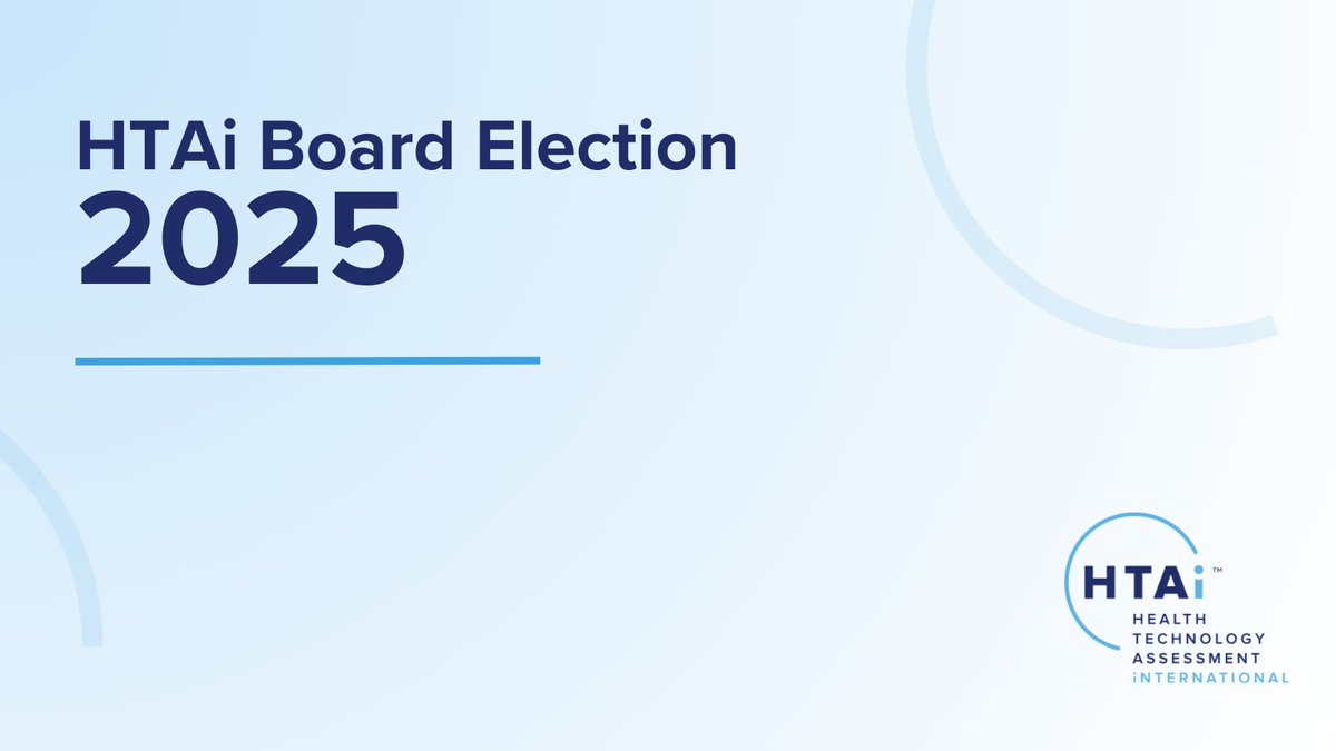✨ You could help shape the future of HTAi!

Nominations for the HTAi Board of Directors election are opening soon! Want to run or nominate someone? Make sure your membership is up to date to be eligible!

Learn more about the process and eligibility ➡️ htai.org/htai-board-ele…