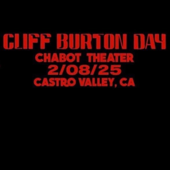 MetSince1981's tweet image. GUARDA LA FECHA!
Próximamente más información…
#Metallica #CliffBurton #CliffBurtonDay #ChabotTheater #CastroValley #FifthMember #MetFans #MetFamily #MS81 #METALLICASince1981