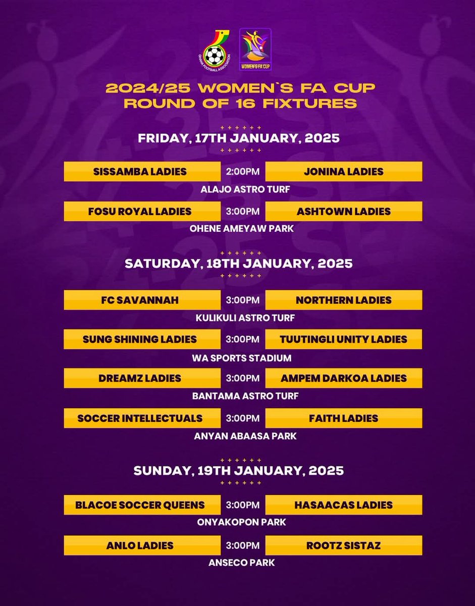 Round 16 this weekend faraway in Anloga.
We Make it Happen!